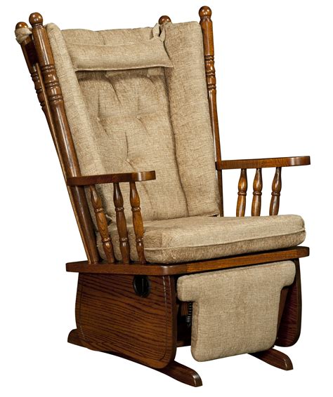 Get the best deals on living room rocking chairs. 4-Post High Back Glider from DutchCrafters Amish Furniture
