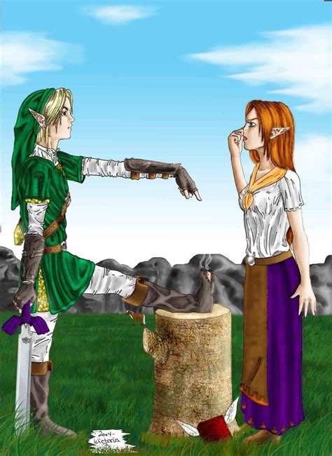 Link And Malon By Wictorian Art On Deviantart