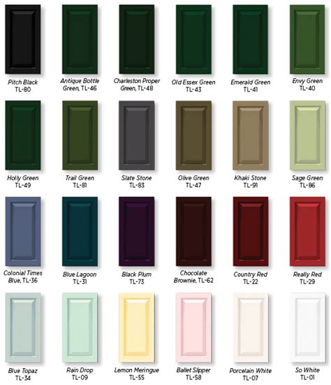 Exterior Shutter Colors Standard Color Options Timberlane Shutter