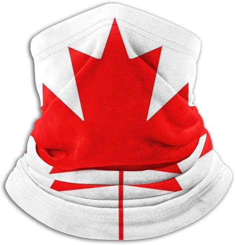 Face Mask Neck Gaiter Canadian Flag Bandana Balaclava Windproof Anti Dust Magic Scarf For