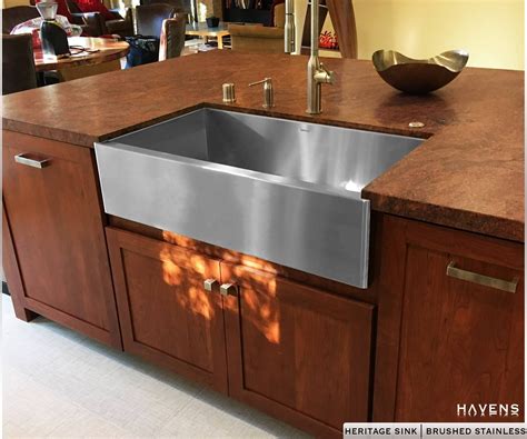 Shop our curated selection of stainless steel farmhouse, apron kitchen sinks and sink sets. Heritage Farmhouse Sink - Brushed Stainless | Farmhouse ...