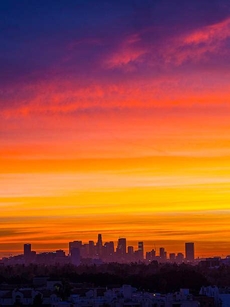 Downtown Los Angeles Sunrise Stock Photos Pictures And Royalty Free