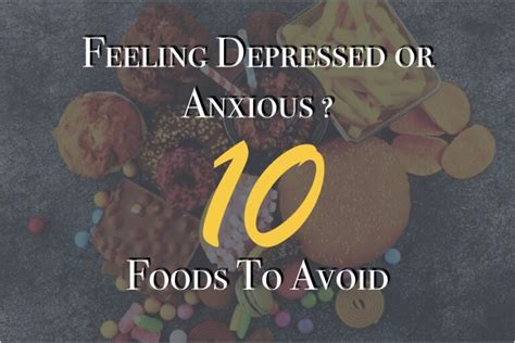 What Food Items To Avoid If You Have Anxiety Or Depression Heres What