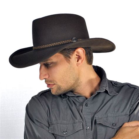 Stetson Rawhide Buffalo Fur Felt Western Hat Cowboy And Western Hats
