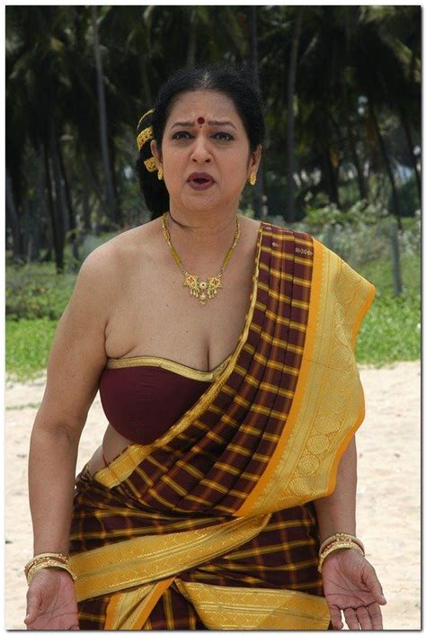 Old Indian Sari Saree Blouse South Indian Masala Aunty Actress