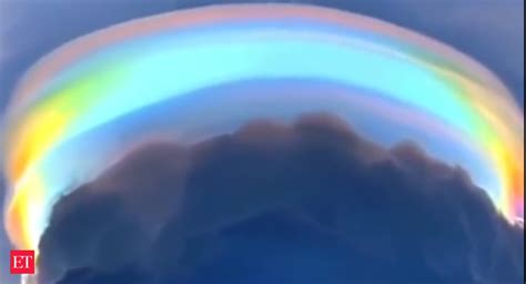 China Rainbow Rainbow Scarf Cloud Over A China City See This