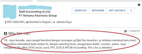 Pertama, tidak lain dan tidak bukan, yakni kemudahan proses. Sudah Apply Lowongan Kerja di Jobstreet, Tapi Kok Belum ...