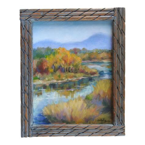 Vintage River Landscape Painting Chairish