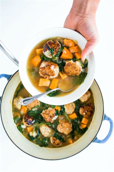 It makes a lot, which makes it perfect to make ahead and freeze in portions for lunch or dinner for the month. Chicken Meatball Italian Wedding Soup - Reluctant Entertainer
