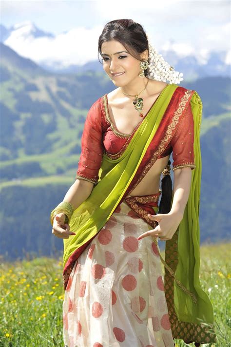 She has established a career in the telugu and tamil film industries. Samantha: Samantha Hot Navel Show