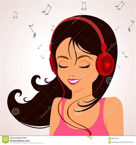 Girl Music Royalty Free Stock Photo Image 29871305