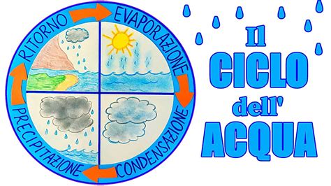 💧🔁 il ciclo dell acqua 🎯 schema circolare interattivo lezione di scienze per la scuola