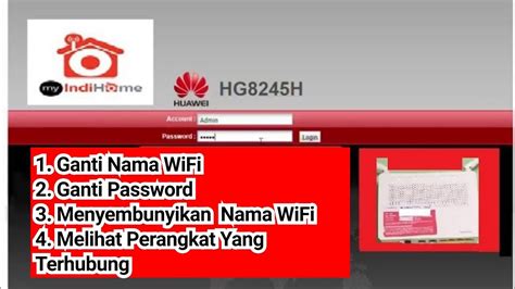 Berikut adalah cara ganti password wifi. Ganti Password Wifi Indihome Huawei / Berita Tanda WiFi ...