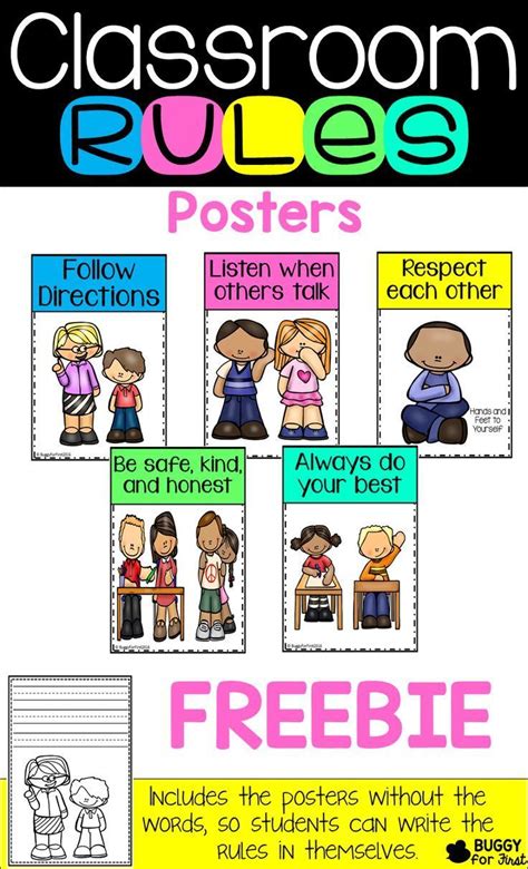 Classroom Rules Posters Classroom Rules Poster