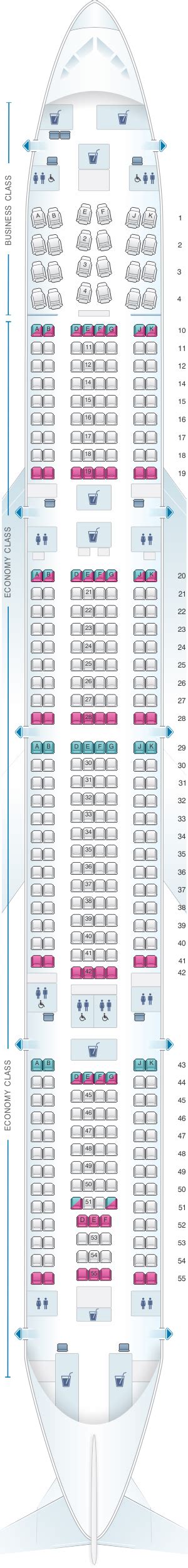 46 Seating Plan For Qatar Airbus A380 800