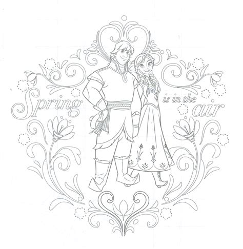 Anna and Kristoff coloring page - Elsa and Anna Photo (39142788