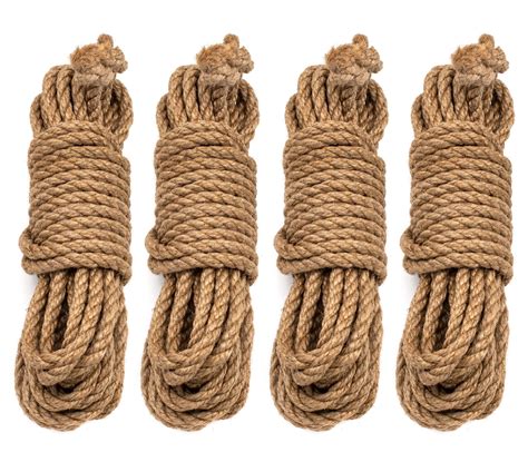 Shibari Burgundy 4 Jute Ropes For Bondage Bdsm Bondage Ropes Etsy