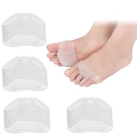 Buy 2 Pairs Metatarsal Pads Soft Gel Ball Of Foot Pads Breathable