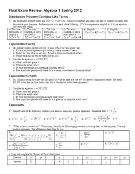 Algebra 1 review packet 2 answers key gina wilson 2012. Bestseller: Algebra 1 Test And Answers