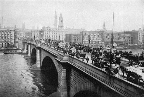 London Bridge England 1890 Photo Photograph By Antique Engravings