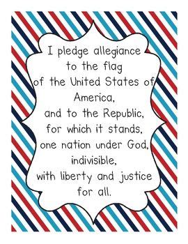 For kids in our ministry, those days are. Pledge of Allegiance Posters | Pledge of allegiance, Homeschool preschool, Preschool classroom