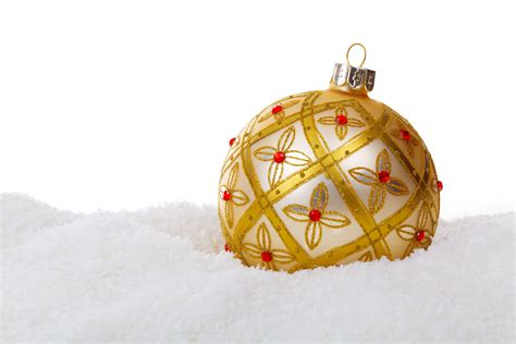 Christmas Ball In Snow Free Stock Photo Public Domain Pictures