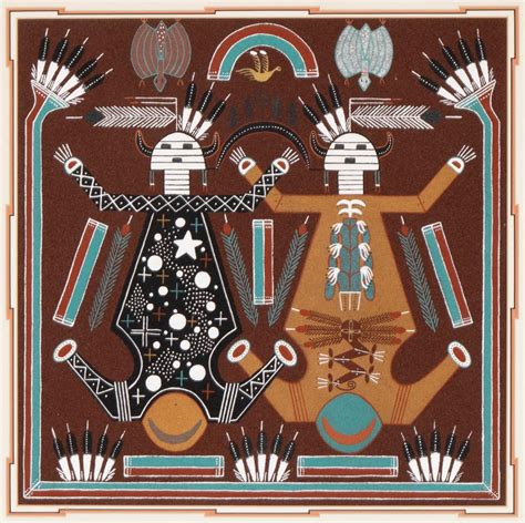 Lot Diné [navajo] Rosabelle Ben Mother Earth Father Sky Ca 1980