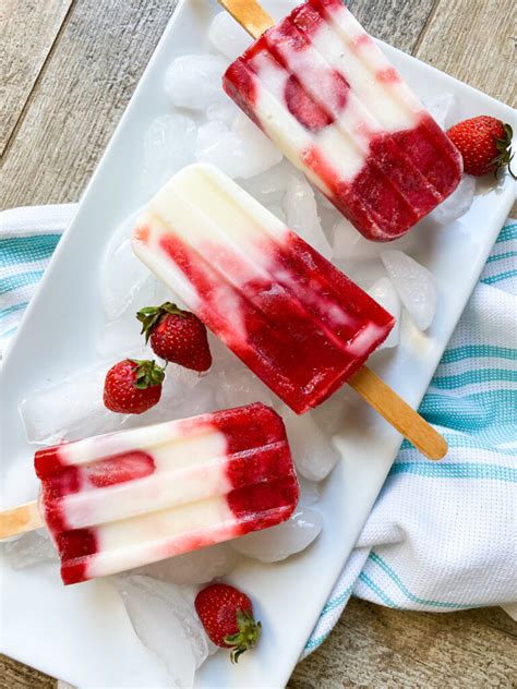 Strawberry Yogurt Popsicles Desocio In The Kitchen