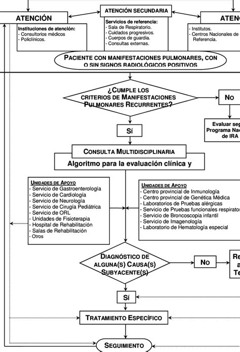 Diagrama De Flujo Sobre El Proceso De Atención Médica A Los Niños Con