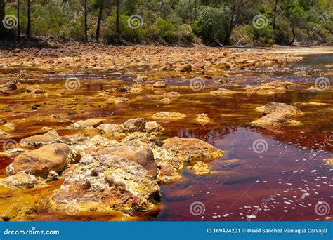 Rio Tinto In Huelva Andalusia Southern Spain Stock Image Image Of