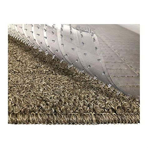 Nk Home Ribbed Multi Grip High Spike Clear Plastic Runner Rug Carpet