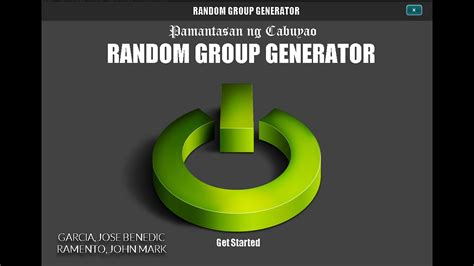 Random Group Generator Youtube
