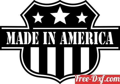 Download Made In America Sign Dxf 4nll7 High Quality Free