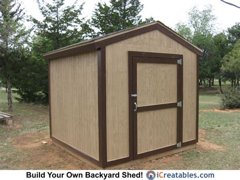 There are 100s of different reasons why someone might want to build a shed. 8x8 Backyard Shed Plans Built In Choctaw Oklohama ...