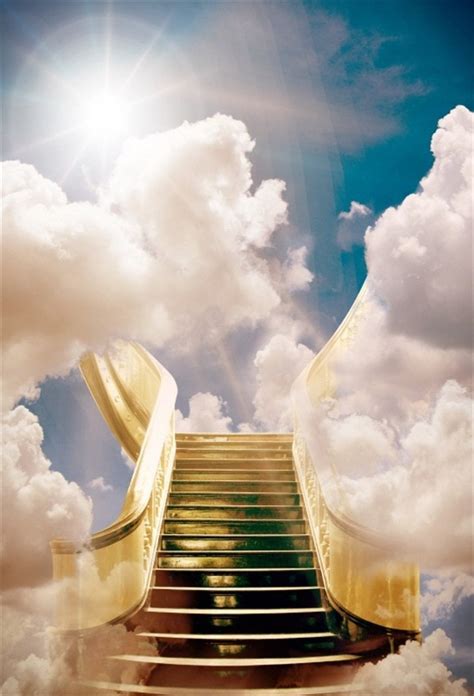Hellodecor X Ft Heavenly Stair Backdrop Holy Celestial Clouds Photography Background Adult