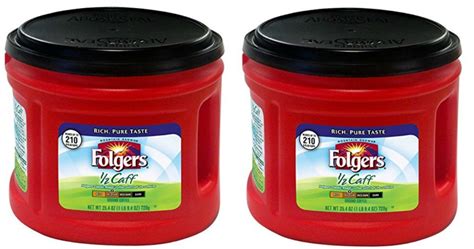 Amazon Folgers Half Caff Ground Coffee 25oz Container Only 341 Add