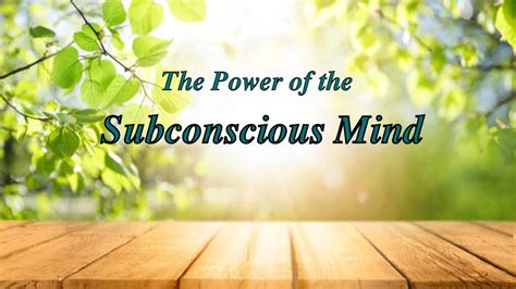 Harness The Power Of Your Subconscious Mind Youtube
