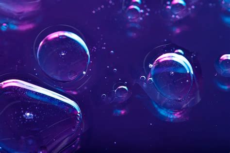 Premium Photo Vibrant Neon Purple Liquid Background