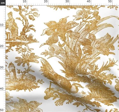 Colorful Fabrics Digitally Printed By Spoonflower Chinoiserie Toile