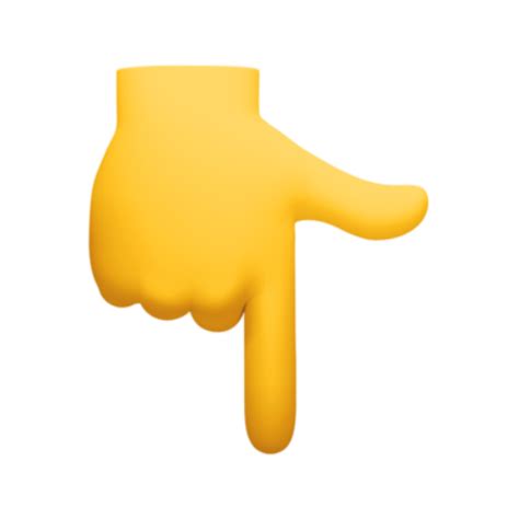 👇 Emoji Dedo Indicador Apontando Para Baixo Emojis Para Copiar
