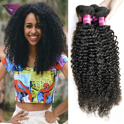 Buy Top 6a Grade Unprocessed Hair Jerry Curl Weave 4 Pieceslot Brazilian Curly