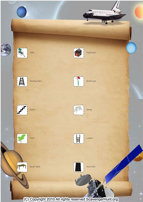 Outer Space Treasure Hunt