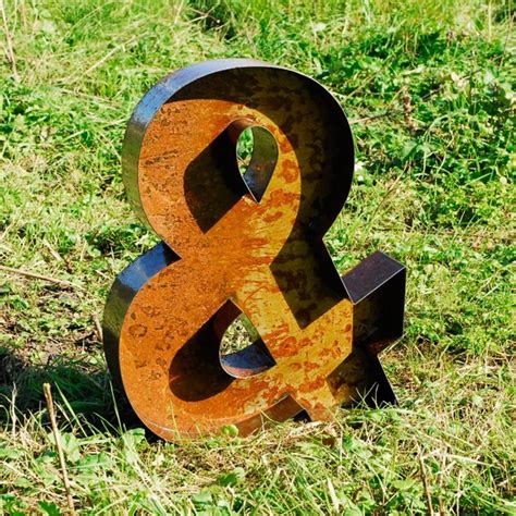 20 50cm Rusted Metal Letters Vintage Old Sign Letters