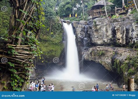 Tegenungan Waterfall At Bali Indonesia Editorial Photography Image