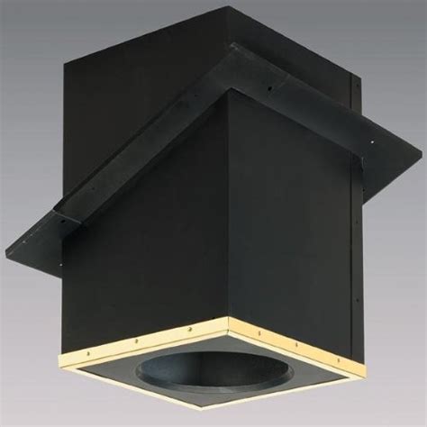 Chimney 77780 7 in. Supervent Cathedral Ceiling Support Box with Black