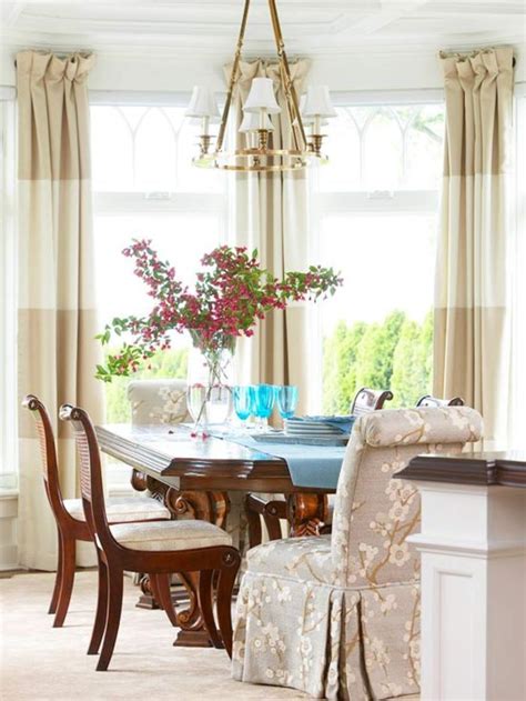 28 Elegant Feminine Dining Room Design Ideas Window Treatment Styles