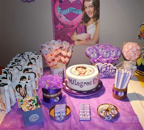 Candy Bar Violetta Para Milagros