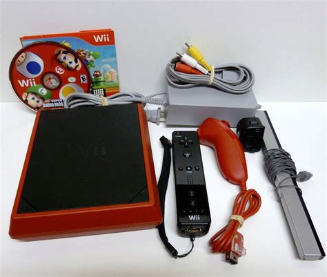 Red Nintendo Wii Mini Limited Edition With New Super Mario Bros