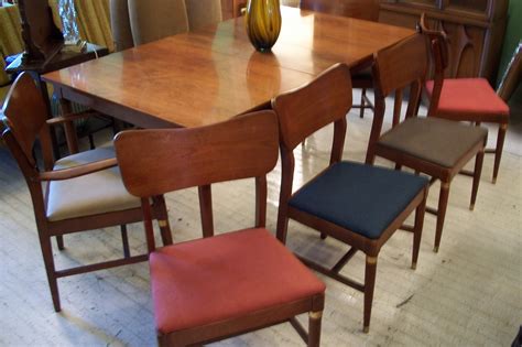 Legs are made of solid beech wood in a light oak. An Orange Moon: Sears & Roebuck Mid Century Modern Dining ...