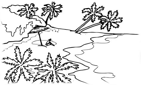 Summer Landscape Coloring Pages To Download And Print For Free